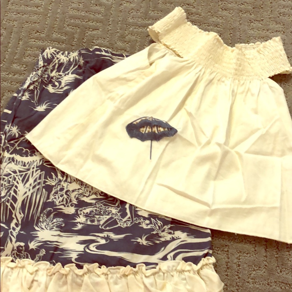 Trish Scully girls 4 set skirt and top hula